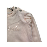 Trussardi Shirt Girocollo Tinta Unita con Logo per Neonata TIP26013TS ROSA TRUSSARDI 