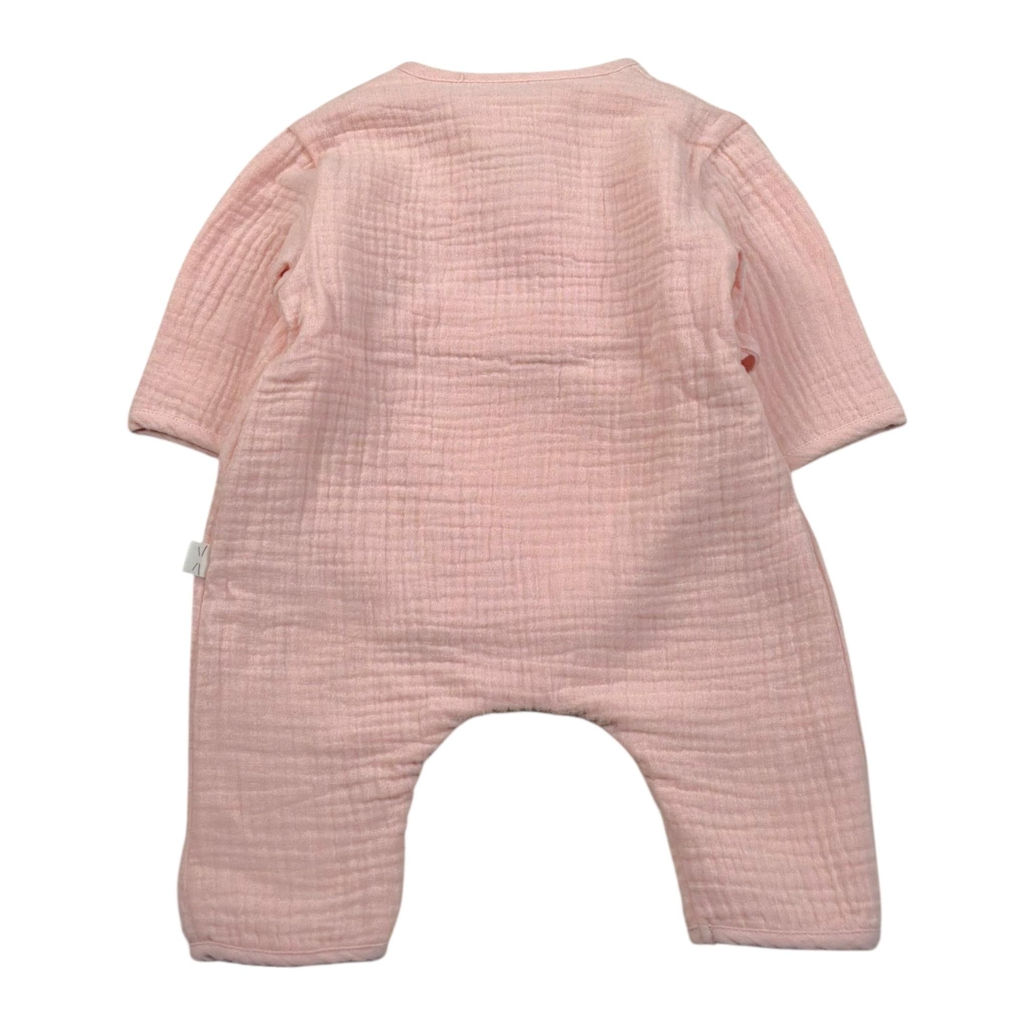 Teddy E Minou Pagliaccetto Tinta Unita  per Neonata I23TU028C0059 ROSA TEDDY E MINOU 