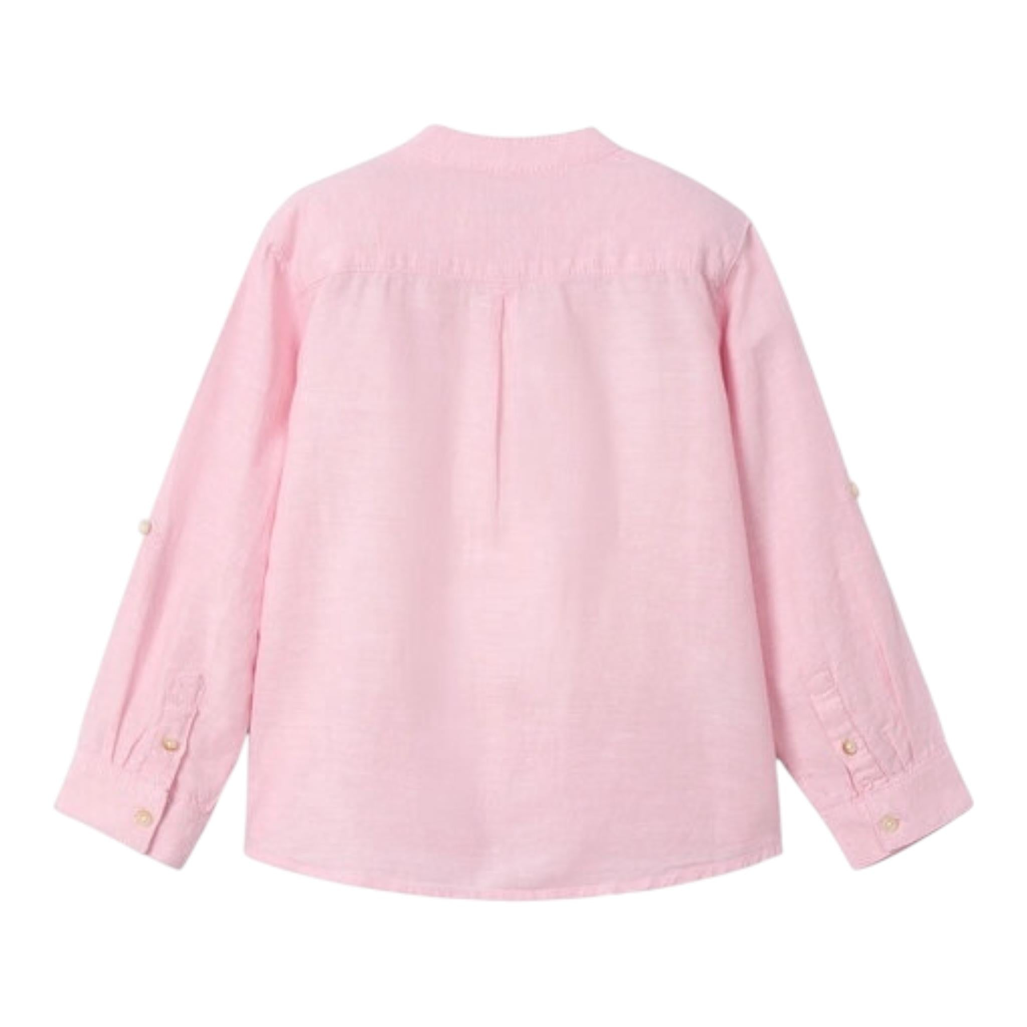 Mayoral Camicia con Colletto Coreano Tinta Unita per Neonato 3119N ROSA MAYORAL 