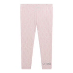 Guess Leggins Tinta Unita Stampa Fantasia per Neonata K5RB01J1314 ROSA GUESS 