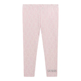 Guess Leggins Tinta Unita Stampa Fantasia per Neonata K5RB01J1314 ROSA GUESS 