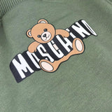 Moschino Completo 2 Pezzi Felpa-Pantalone Tinta Unita per Bambino HPK03E VERDE MOSCHINO 