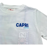 Saint Barth T-Shirt Girocollo Tinta Unita con Stampa per Bambino PORTLAND BIANCO SAINT BARTH 