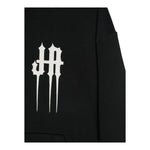 JOHN RICHMOND felpa con zip e cappuccio tinta unita con stampa Nero per Bambino RBA24020FEX NERO JOHN RICHMOND 