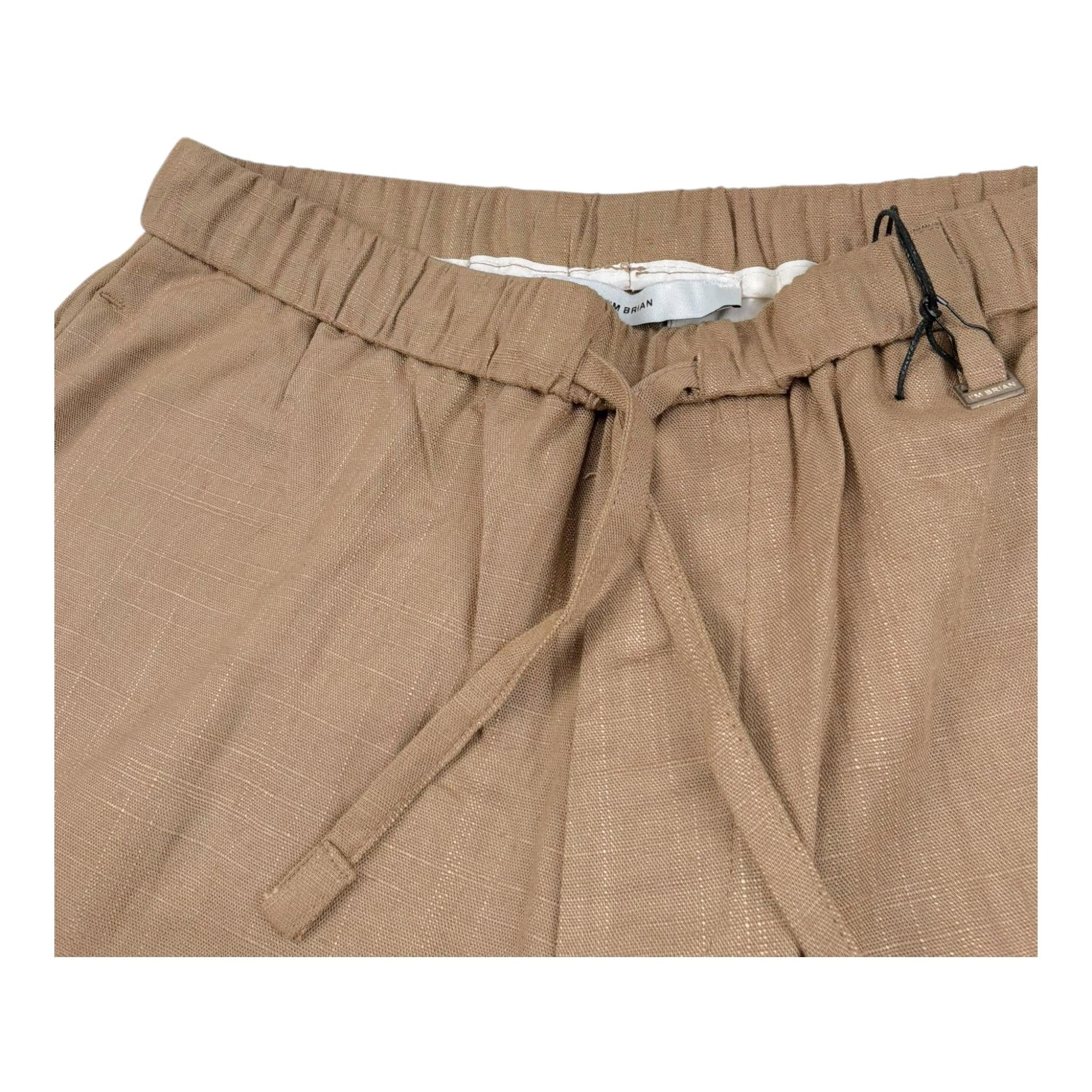 I'M Brian Bermuda Tinta Unita con Elastico In Vita per Bambino BE3247J BEIGE I'M BRIAN 