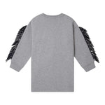 Stella Mccartney Abito Tinta Unita In Felpa con Stampa per Bambina TW1D90 GRIGIO STELLA McCARTNEY 