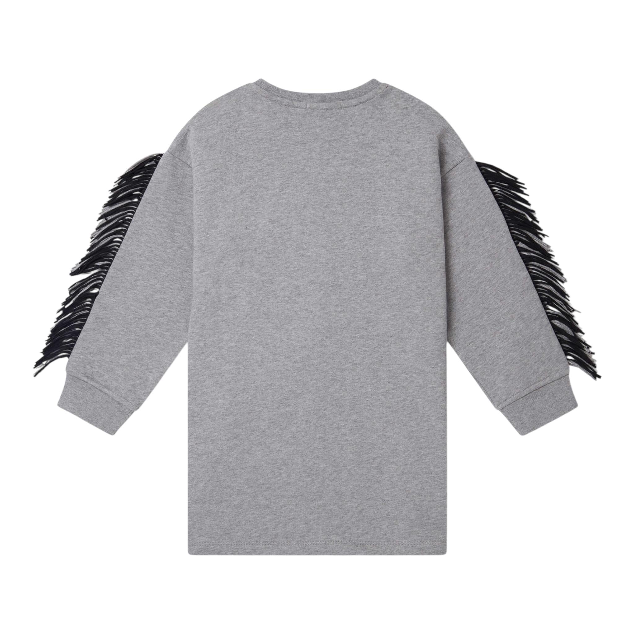 Stella Mccartney Abito Tinta Unita In Felpa con Stampa per Bambina TW1D90 GRIGIO STELLA McCARTNEY 