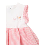 Il Gufo Abit Giromanica Bicolore Fantasia A Righe per Neonata P25VA331C1080 BIANCO/ROSA IL GUFO 