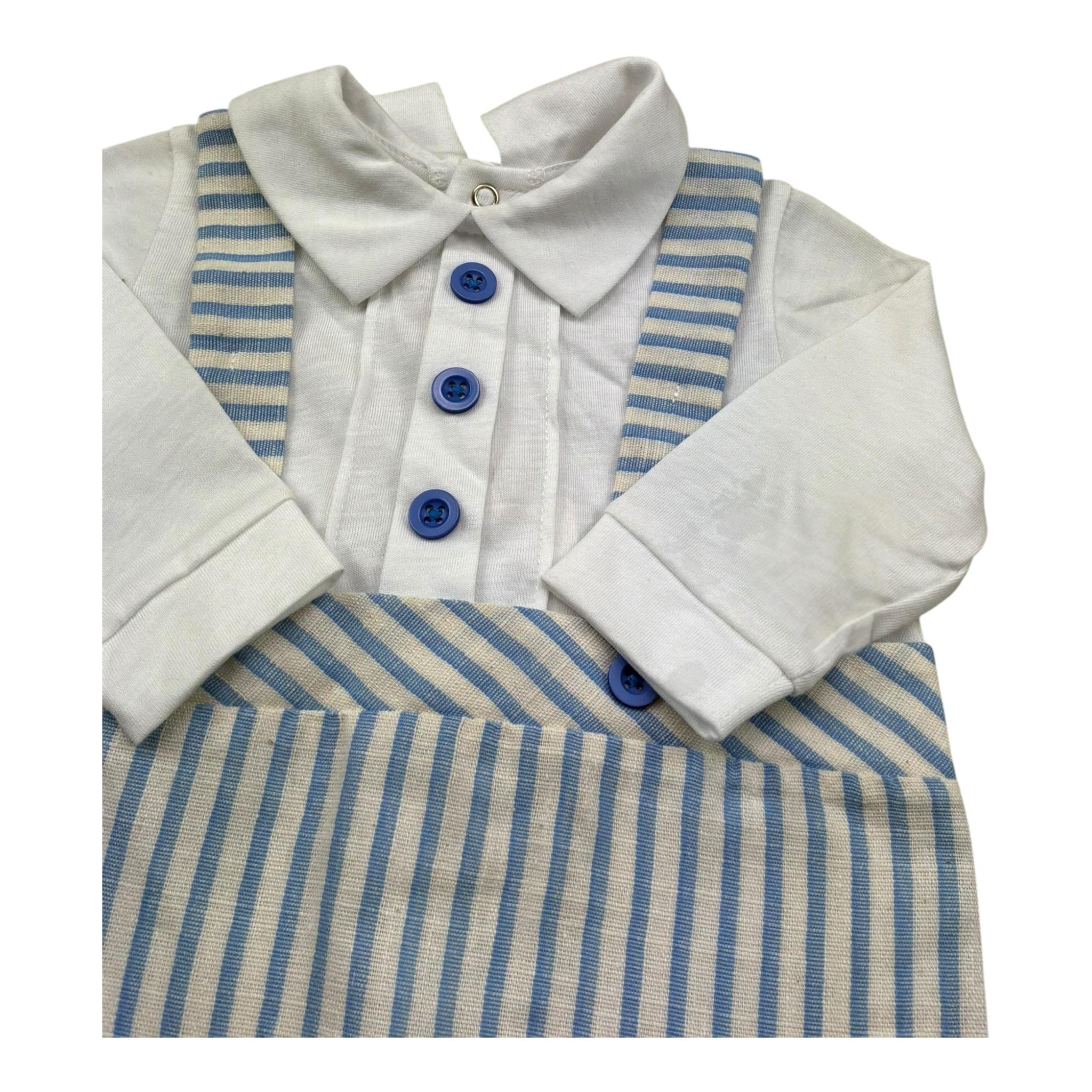 Isabel & Martinez Tutina Manica Lunga Fantasia A Righe per Neonato IM25N464 BEIGE ISABEL & MARTINEZ 