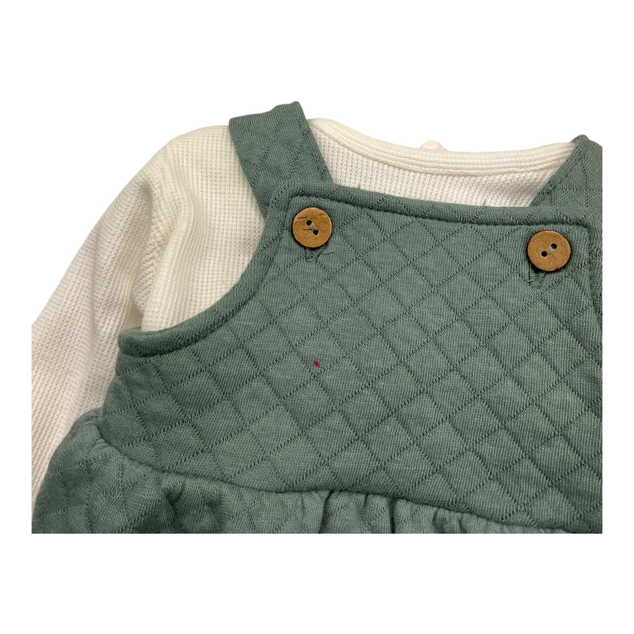 CALAMARO completo 2 pezzi camicia-pagliaccetto Verde per Neonato 11053 VERDE CALAMARO 