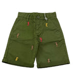 Sun68 Camicia Tinta Unita con Fantasia A Righe per Bambino CPB353033 VERDE SUN68 