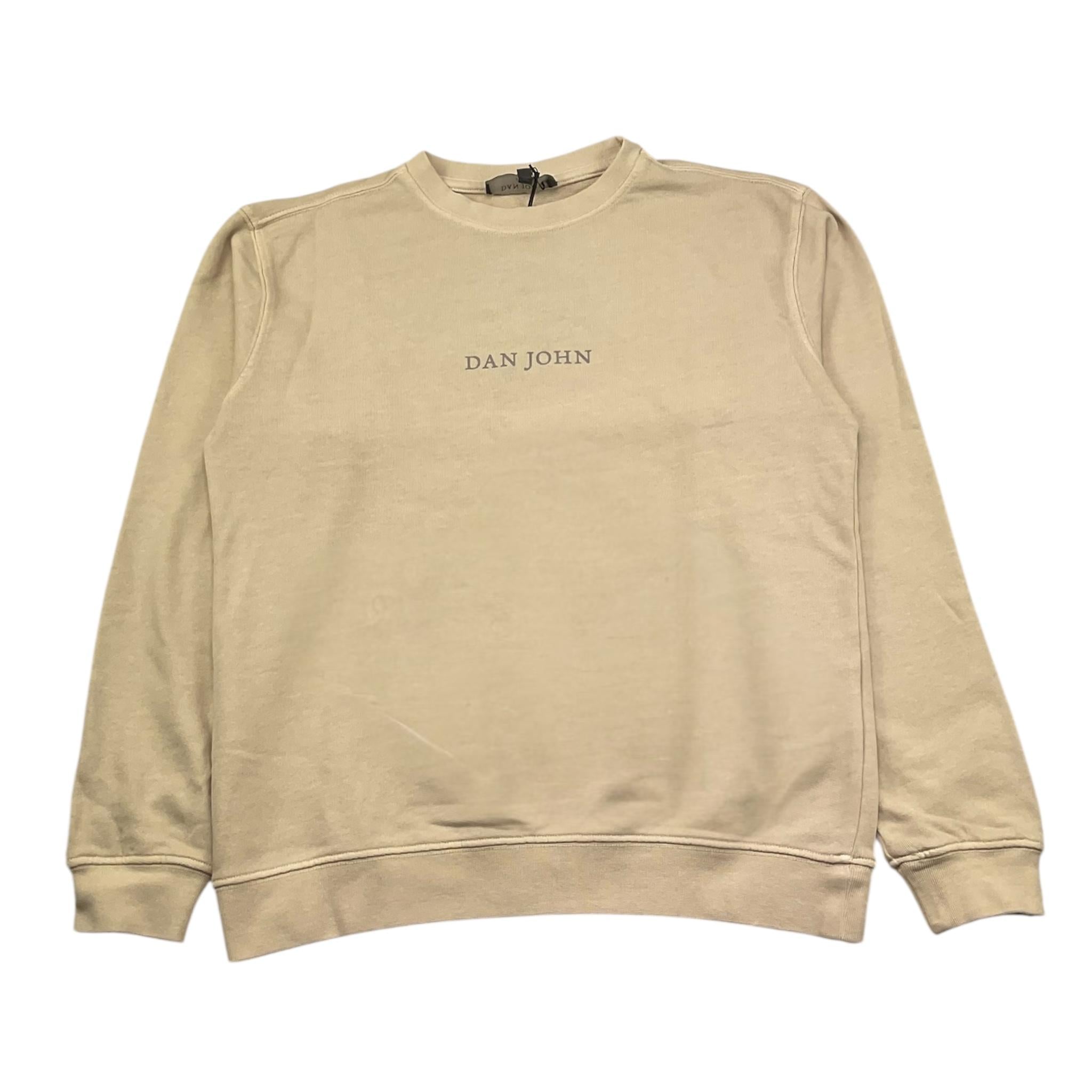 Dan John Felpa Chiusa Girocollo Tinta Unita con Logo per Bambino MFD5101J BEIGE DAN JOHN 