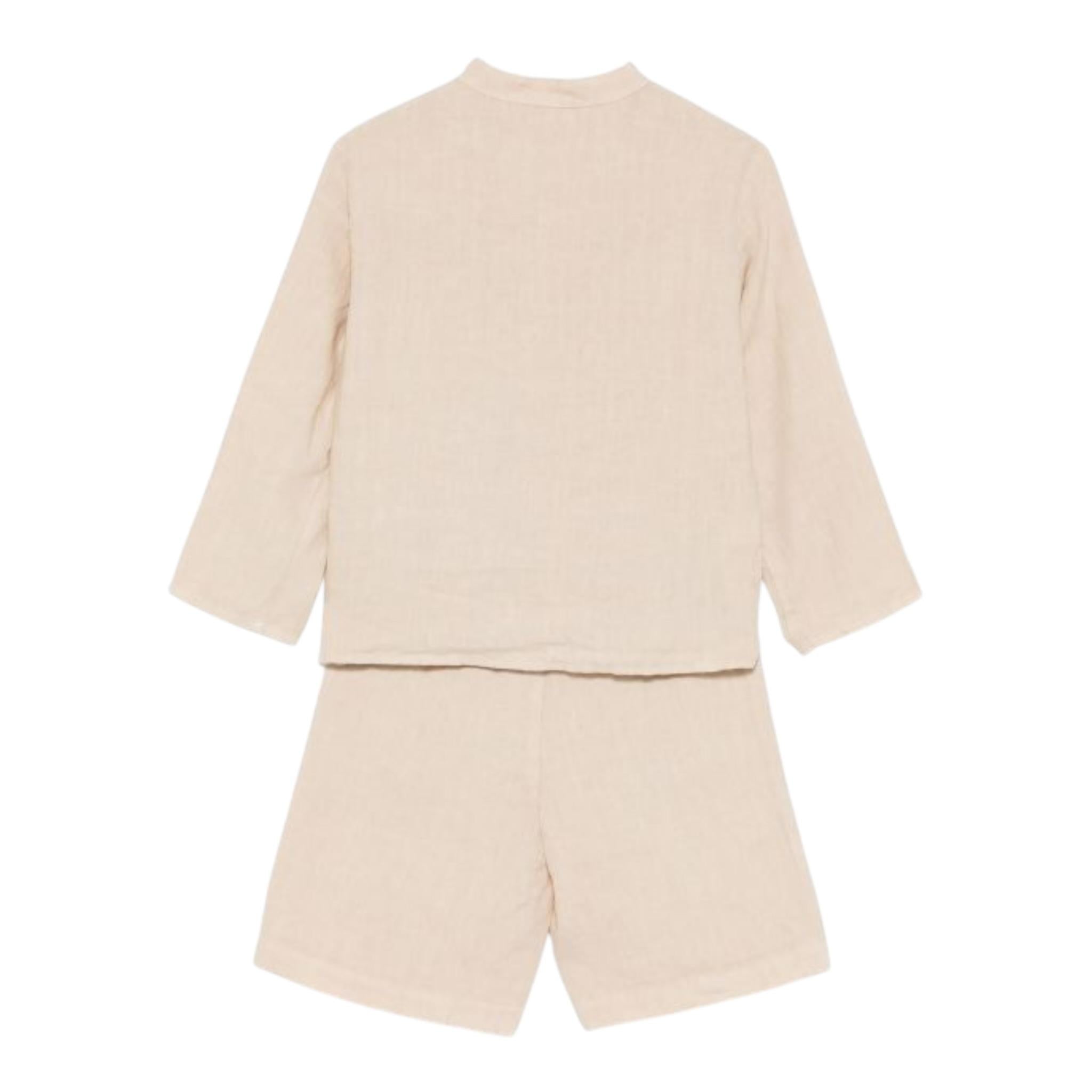 Il Gufo Completo 2 Pezzi Camicia-Bermuda per Bambino P25DP523L6009 BEIGE IL GUFO 