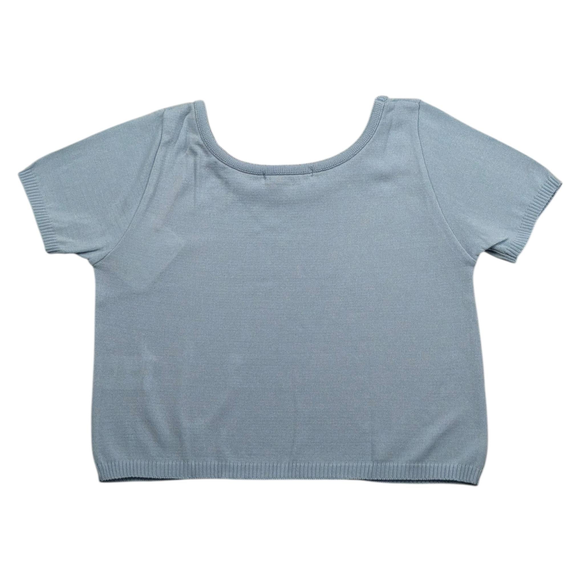 Vicolo T-Shirt Girocollo Tinta Unita per Neonata 3146WY00313N AZZURRO VICOLO 