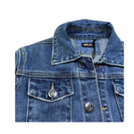 Just Cavalli Giubbino In Denim Tinta Unita per Bambino JBP26123GB BLU JUST CAVALLI 