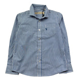 Trussardi Camicia Manica Lunga Fantasia A Righe per Bambino TBP26034CA BIANCO/BLU TRUSSARDI 