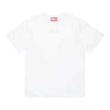 Diesel T-Shirt Girocollo Tinta Unita con Logo per Bambina J02022X BIANCO DIESEL 