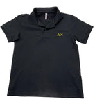 Sun68 Polo Mezza Manica Tinta Unita con Logo per Bambino A35315 NERO SUN68 