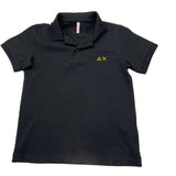 Sun68 Polo Mezza Manica Tinta Unita con Logo per Bambino A35315 NERO SUN68 