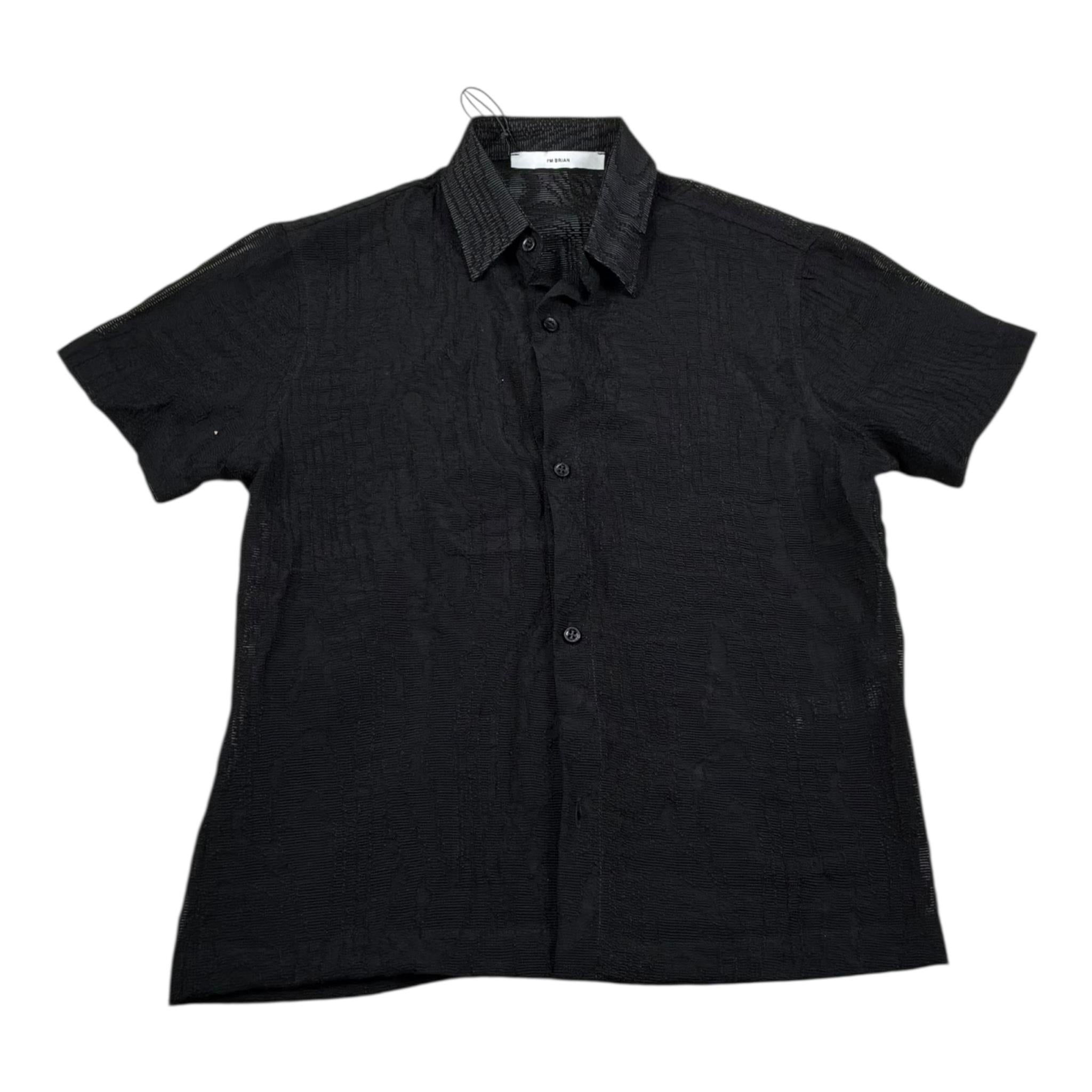 I'M Brian Camicia Mezza Manica Tinta Unita per Bambino CA3300J NERO I'M BRIAN 