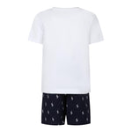 Ralph Lauren Completo 2 Pezzi Pigiama T-Shirt-Bermuda  per Bambino 9P0141 BIANCO RALPH LAUREN 