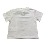 U+È T-Shirt Girocollo Tinta Unita con Stampa per Neonata UE1861 BIANCO U+è 
