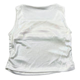 Lu Lu By Miss Grant Canotta Tinta Unita con Arriccio Laterale per Bambina LL3454 BIANCO LU LU BY MISS GRANT 