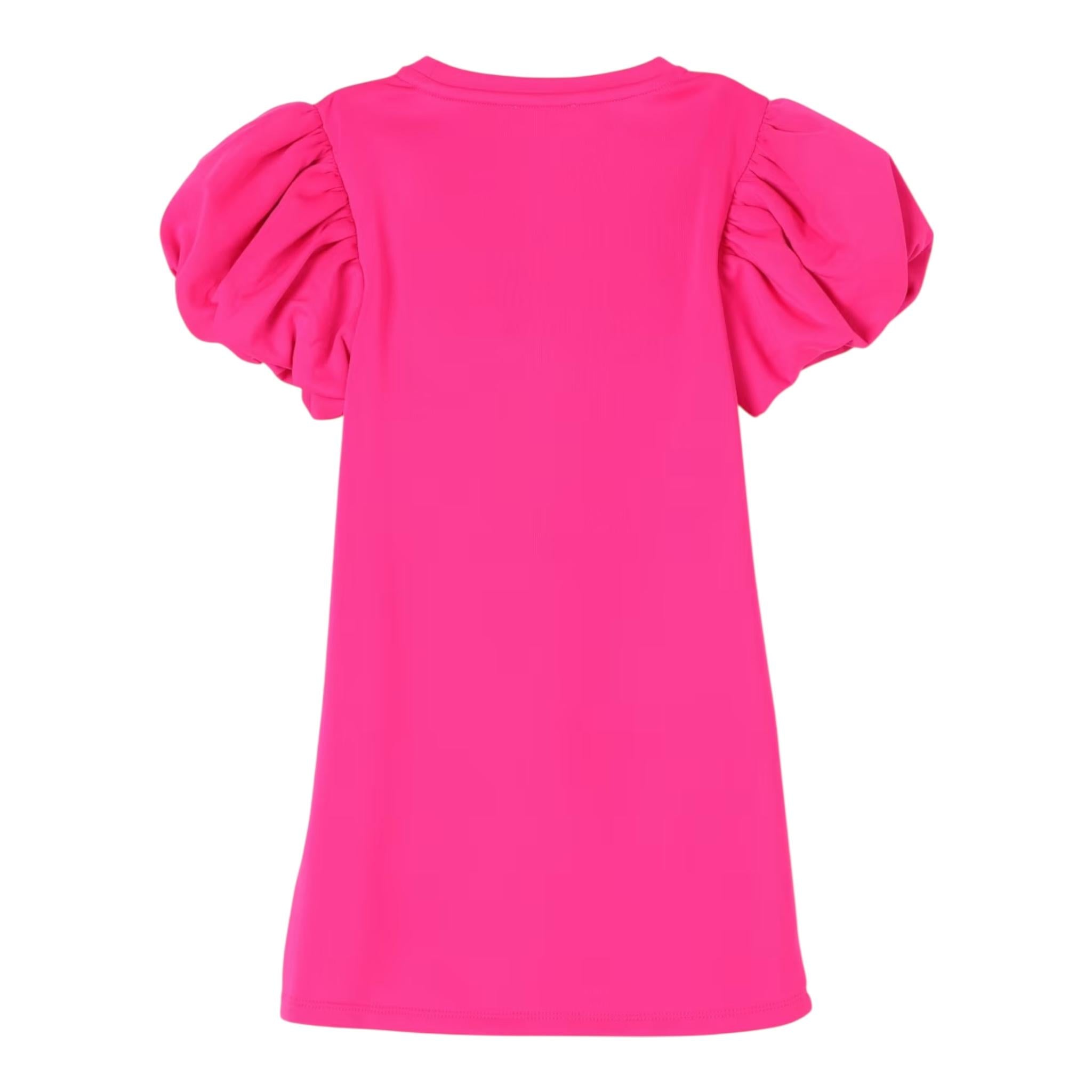 Marc Jacobs Abito Mezza Manica Tinta Unita con Stampa per Bambina W60496 FUXIA MARC JACOBS 