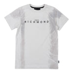 John Richmond T-Shirt Girocollo tinta unita con Stampa Grigio per Bambino RBP25077TSXX GRIGIO JOHN RICHMOND 