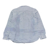 Woolrich Camicia Tinta Unita con Fantasia A Righe per Bambino CFWKSI0068 AZZURRO WOOLRICH 