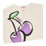 Liu Jo T-Shirt Girocollo Tinta Unita con Stampa per Bambina GA5166 BIANCO LIU JO 