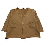 ZERO AMPERE cardigan tinta unita con taschini Marrone per Bambino BERAT MARRONE ZERO AMPERE 