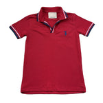 Trussardi Polo Mezza Manica Tinta Unita con Logo per Bambino TBP26003POJ ROSSO TRUSSARDI 