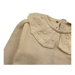 WEDOBLE maglia girocollo tinta unita con ricami Panna per Neonata I2407301 PANNA WEDOBLE 