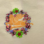 Etro T-Shirt Girocollo Tinta Unita con Stampa per Neonata GU8011 PANNA ETRO 