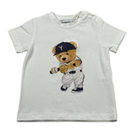 Per Te T-Shirt Girocollo Tinta Unita con Stampa per Neonato 34186 BIANCO PER TE 