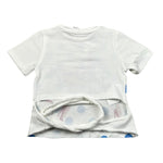 Miss Grant T-Shirt Girocollo tinta unita con Stampa Bianco per Neonata MG237 BIANCO MISS GRANT 