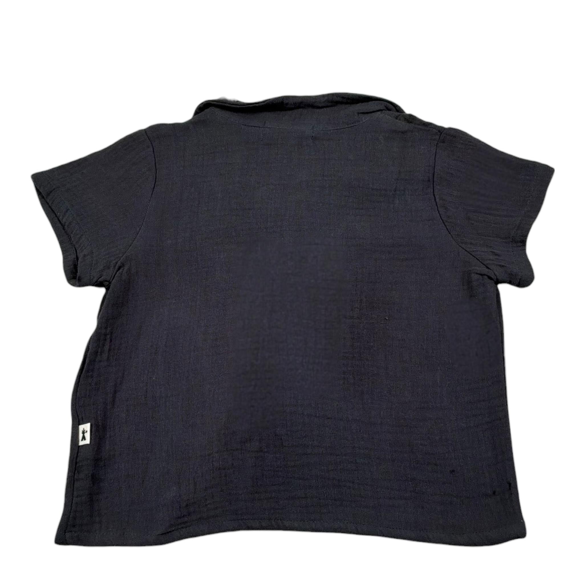 Petit Indi Camicia Mezza Manica Tinta Unita per Bambino SS25BK7326XJ GRIGIO PETIT INDI 