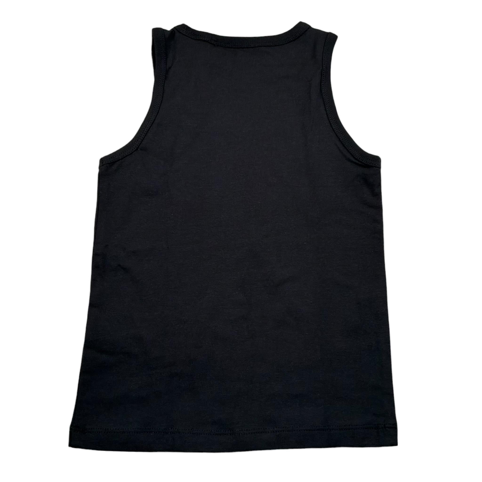 Calvin Klein Canotta Tinta Unita con Logo per Bambina IG0IG02435XX NERO CALVIN KLEIN 