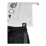 Bikkembergs Completo 2 Pezzi T-Shirt-Bermuda per Bambino BK3161 BIANCO/NERO BiKKEMBERGS 