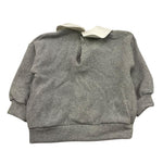 LE BEBE' felpa maglia tinta unita con colletto in contrasto Grigio per Neonata LBG6145 GRIGIO LE BEBE' 