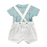 Babidu Completo 2 Pezzi Camicia-Salopette per Neonato 40406 BAINCO/VERDE BABIDU 