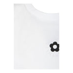 STELLA McCARTNEY t-shirt girocollo tinta unita con stampa in contrasto Bianco per Bambina TV8C41 BIANCO STELLA McCARTNEY 