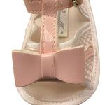 Barcellino Sandali Tinta Unita con Fiocco per Neonata IL16122 ROSA BARCELLINO 