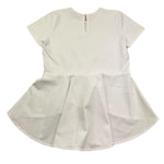 @Madilly T-Shirt Girocollo Tinta Unita per Bambino MALENA BIANCO @MADILLY 