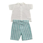 Juliana Completo 2 Pezzi Camicia-Bermuda per Neonato 25186 PANNA JULIANA 
