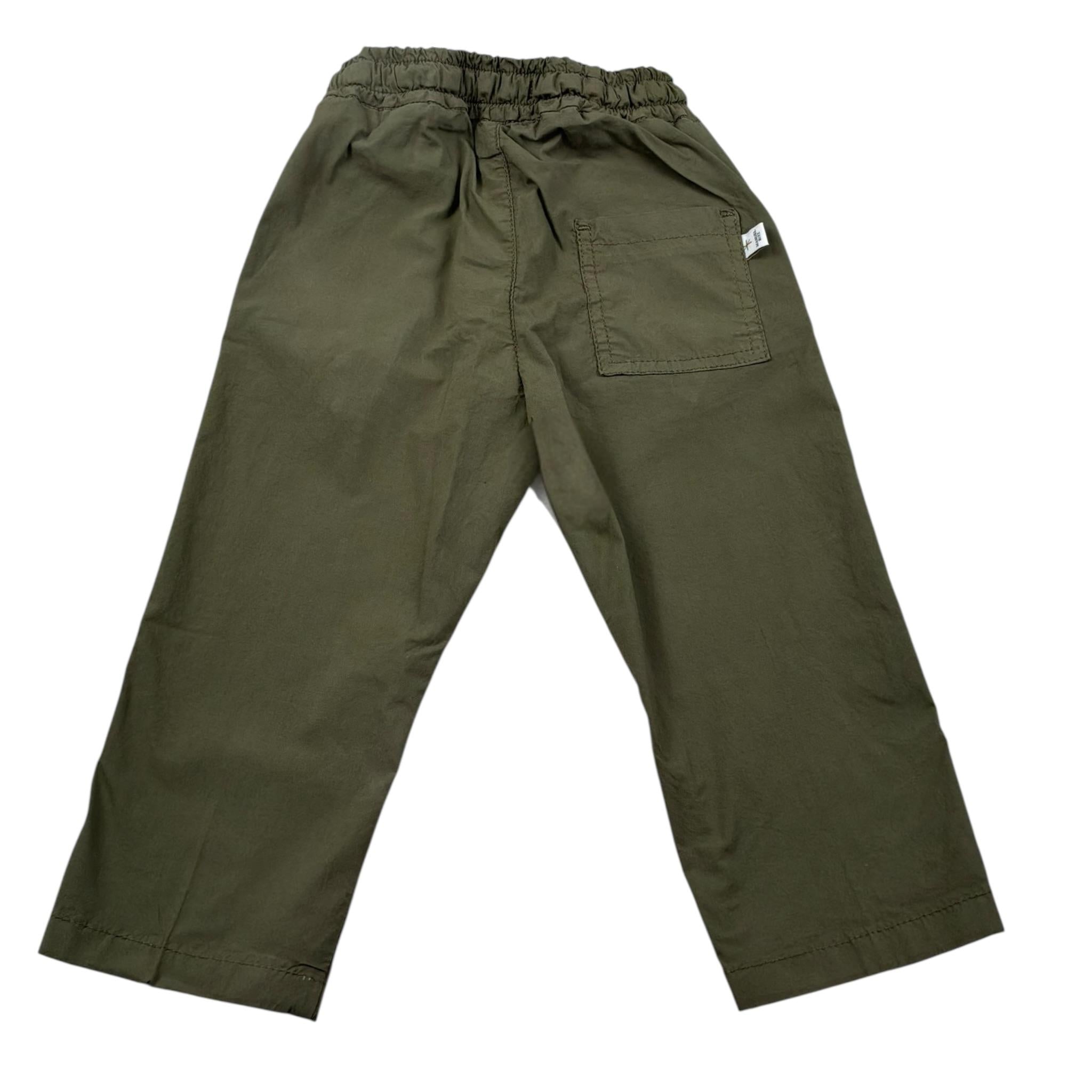 Manuel Ritz Pantalone Tinta Unit con Elastico In Vita Verde per Bambino MR3018J VERDE MANUEL RITZ 