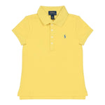 Ralph Lauren Polo Mezza Manica Tinta Unita con Logo per Bambina 312698589132 GIALLO RALPH LAUREN 