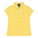 Ralph Lauren Polo Mezza Manica Tinta Unita con Logo per Bambina 312698589132 GIALLO RALPH LAUREN 