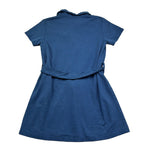 Trussardi Abito Mezza Manica Tinta Unita con Brillantini per Bambina TGP26056VE BLU TRUSSARDI 